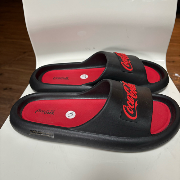 Coca Cola slides sandals mens sz 13 red black - Picture 4 of 12